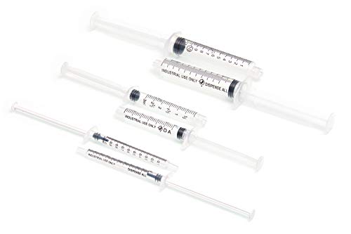 K2-3PK All-Purpose Industrial Syringe Kit - 1ml/3ml/10ml with 1 & 2 Inch 14, 18, & 21 Gauge Dispensing Tips, Syringe Caps and Tip Covers - style: 3 Pack