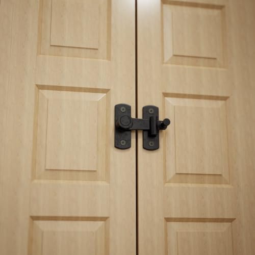 Renovators Supply Manufacturing Door Latch 2 in. Oil Rubbed Bronze Gate Latch/Barn Door Latch Lock with Mounting Hardware - color: Oil Rubbed Bronze