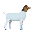 Spandex Goat Tube for Show Goats - Show Livestock Supplies: Goat Covers & Blankets (Light Grayish Blue, Large) - color: light grayish blue, size: Large
