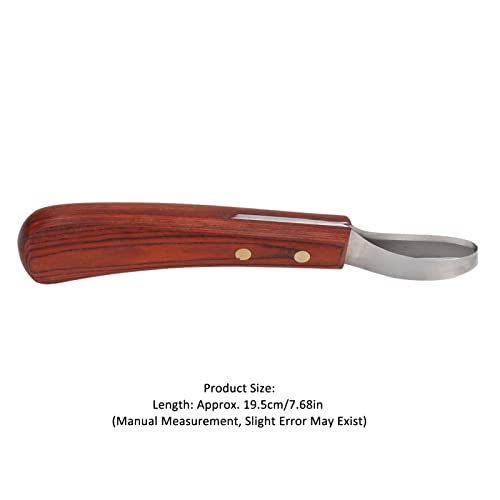 KUIDAMOS Hoof Knife for Horses, Double Edged Hoof Trimming Knife Hoof Trimmers with Cattle Horse Farrier Tools with Handle Farrier Hoof Loop Knife Farrier Supplies for Cutting