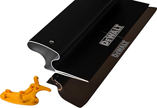 DEWALT Drywall Skimming Blade Combo, 10" Blade + 49" - 87" Extension Handle | Pro-Grade | Extruded Aluminum & European Stainless Steel Construction | High-Impact End Caps | 3-428 - size: 10" Blade