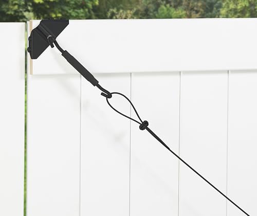 National Hardware Anti-Sag Gate Kit, Steel, Exterior Use, Black | 96 in Cable, Turnbuckle, Corner Brackets, Clamps and Screws Square Up A Sagging Wood or Vinyl Gate