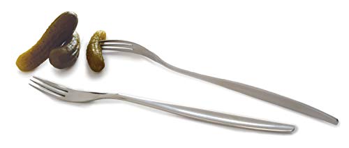 Norpro 8" Long Handle Stainless Steel Pickle Forks, Set of 2