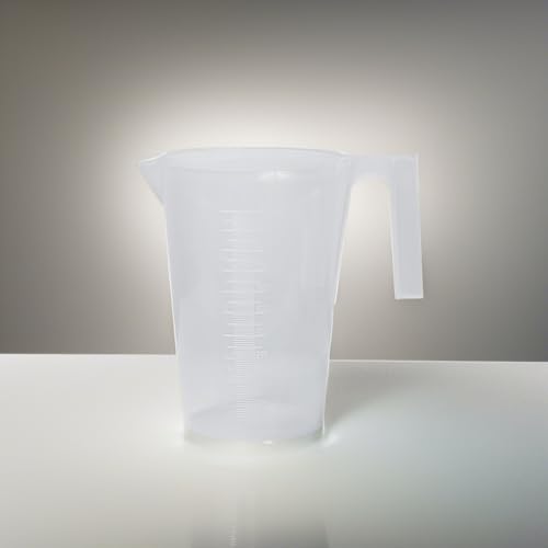SP Bel-Art Tall Form 1000ml Polypropylene Graduated Pitcher, 10ml, Chemical-Resistant Measure Pitcher, Heat-Resistant to 121°C, Durable Shatterproof Design for Lab, Kitchen, and Industrial Use - size: 33.8 Ounces