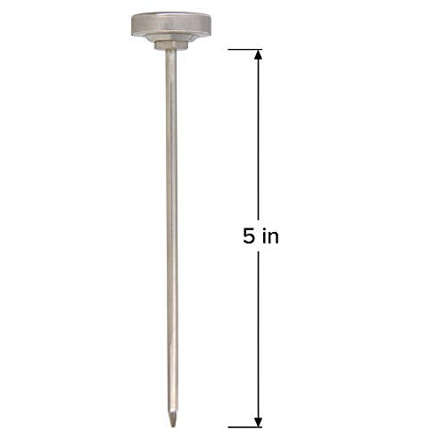 K79-7 Pocket Thermometer, Waterproof, 5" Stem, 1" Dial (-10 to 110 Celsius) - size: -10 to 110 Celsius