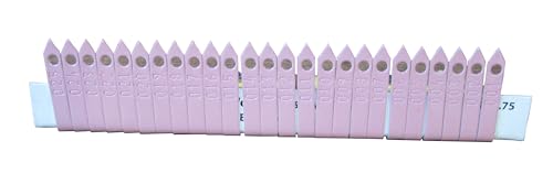 Zip Wing Bands Numbered - NOT Stamped Aluminum Chicken Pheasant Poultry Duck Wing Identification Tags (100, Pink) - color: Pink