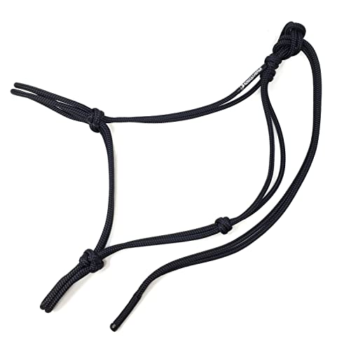 Soft 2 Knot Horse Halter - color: Black, size: Small