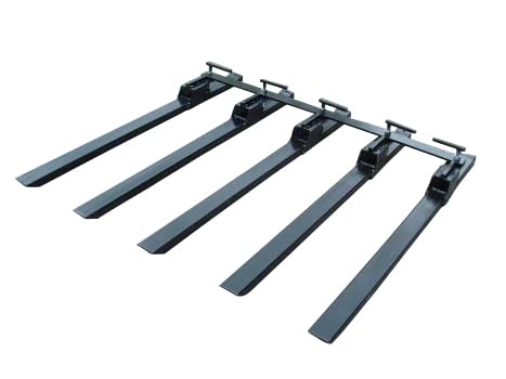 45" Debris/Manure Fork For 4' or Wider Loader Buckets, Skid Steers, Rated 3000 LB, Overall Length 60" - size: 45"