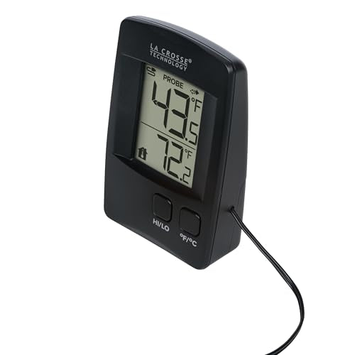 La Crosse Technology 314-1410 Battery Operated Digital Thermometer with Wired Probe