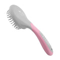 Harrison Howard Horse Mane and Tail Brush - Professional Equestrian Detangler Non-Slip Brush - Pink - color: Pink