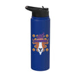 Halloween Goat Pumpkin Farm Animal Costume Men Women Kids Stainless Steel Insulated Water Bottle - color: Royal Blue