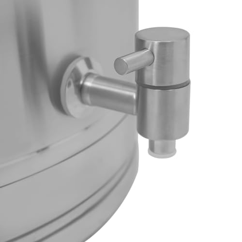 DYNAMI 20Gal 304 Stainless Steel Milk Bucket with Faucet,Thickened 304 Stainless Steel Milk Can w/Sealing Lid, Large Liquid Container Storage,for Milk,Wine, Oil Storage Transport (76L/20Gal,w/Faucet) - size: 76L/20Gal