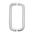 BRIXWELL Straight Back-to-Back Pull Handle Aluminum Material, Brushed Stainless Steel Finish, 11" Total Length, 10" Center-to-Center, 1" Diameter, 3-1/4" Projection - color: Brushed Stainless Steel, size: 11 Inch
