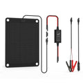 Solar Battery Charger Maintainer,Dump Trailer Battery Charger, Battery Maintainer,Trailer Charger, 10W Solar Panel Kit, MPPT Charge Controller, for 12V /24V Gel AGM Lead-Acid LiFePO4