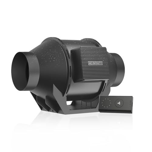 AC Infinity CLOUDLINE H4, Quiet 4” Inline Duct Fan with Speed Controller. | Humidity Proof IP65-Rated Ventilation Exhaust Fan in Grow Tents, Mushroom Fruiting Chambers for Propagation and Fungiculture - color: IP65 Speed Controller for H4, size: 4-Inch