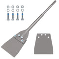 TOOVEM 6 Inch SDS Max Floor Scraper, SDS Max Chisel for Rotary Hammer Drill | TOOVEM SDS Chisel Bits with Replacement Balde, SDS Max Chisel Long Handle Heavy Duty Thinset Removal Tile Adhesive Removal - color: Gray