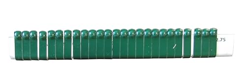 Jiffy Wing Bands Numbered - NOT Stamped Aluminum Chicken Pheasant Poultry Duck Wing Identification Tags (100, Green) - color: Green