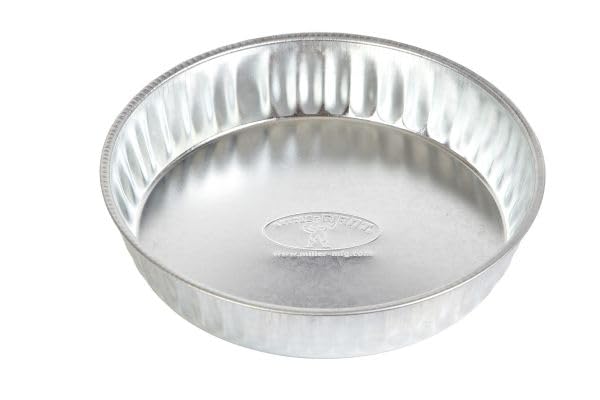 Little Giant® 1 Gallon Galvanized Pan | Steel Feeding Pan for Livestock