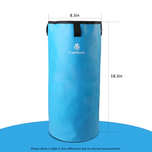 Hoof Soaking Boot for Horse, Waterproof PVC Hoof Soaker Bag with EVA Foam Pad, Secure 3-Strap Equine Icing & Soaking Boot for Hooves Care, Fits Most Hooves - color: Sky Blue