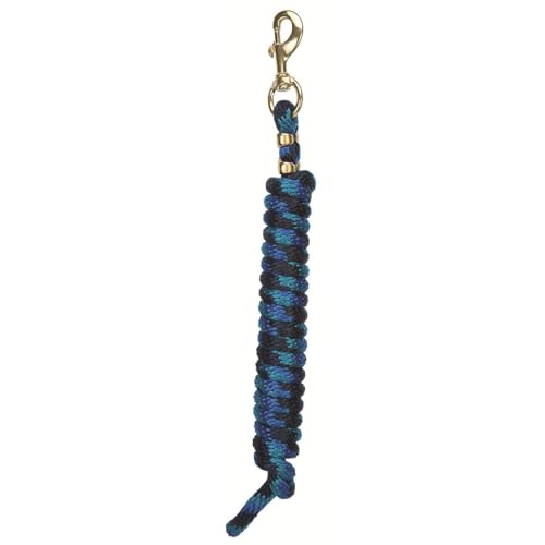 Weaver Leather Poly Lead Rope, Navy/Blue/Turquoise, 5/8 x 10'
