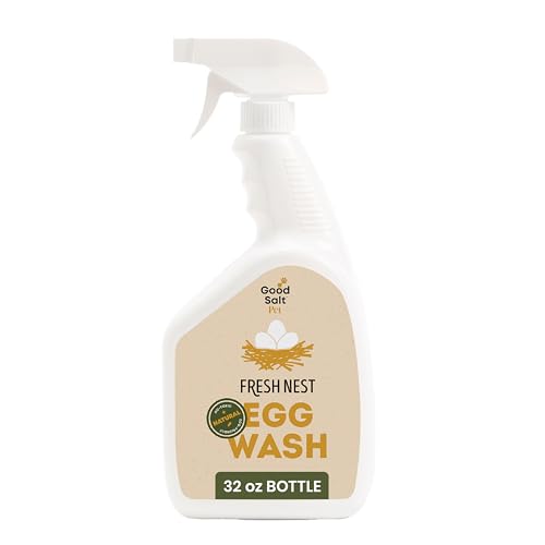 Egg Wash for Fresh Eggs, All-Natural Formula, 32oz Spray | Fresh Chicken & Duck Eggs, Hypochlorous Acid, Remove Dirt, Food Safe, Fragrance-Free, Non-Toxic Cleaner, No Chemical Residue - size: 32 Fl Oz (Pack of 1)