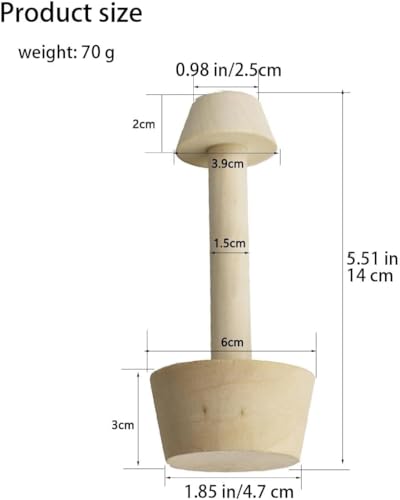 Wooden Tart Tamper Set Double-Side Egg Tarts Tamper Pastry Tools with Brush, DIY Cake Pastry Tool for Mini Egg Tart Cheesecakes Dessert Baking