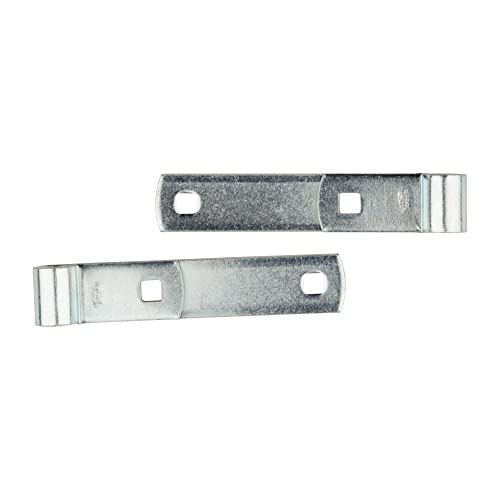 National Hardware Screw Hooks and Strap Hinges, 6", 2-Pack, Zinc Plated | 150 lb Safe Working Load; Screw Hooks Set Alignment on Gates, Sheds and Barn Doorways, WeatherGuard Coated - size: 6 Inch