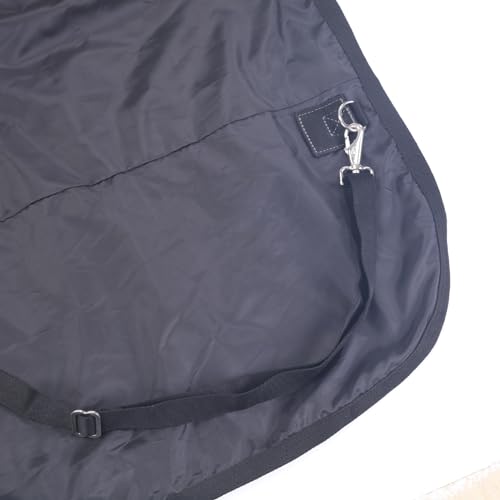 1200D Horse Blanket, 0g No-Fill Waterproof Turnout Rain Sheet | 1200D Ripstop Outer, Waterproof Breathable Shell, Anti-Rub Lining, 0g No-Fill, Keep Dry in Mud & Wet Weather, Large Tail Flap - color: Black Grey, size: 69"