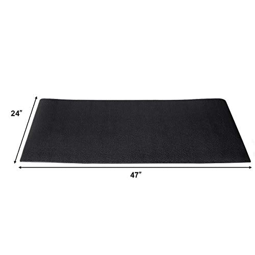 Goplus Thicken Treadmill Mat for Hardwood Floors High Density Waterproof PVC, Floor Protector Pad for Exercise Equipment for Home and Gym Use, Large Size - style: 4' x 2' x 0.3''