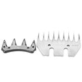 Stainless Steel Sheep Clippers, High Hardness Replacement Shearing Cutter with Upper Serration for Sheep Grooming and Animal Trimming, 4 Specifications (9-Tooth Straight (+ oscillating)) - size: 9-tooth straight (+ oscillating )