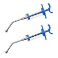 50 mL Reusable Feeding Syringes with 2 Nozzles, 2 Pack | Adjustable Medicine Doser and Drench Gun for Newborn Pets, Goats, Lambs, Pigs, Dogs, Cats, Birds and Other Small Animals - size: 50ml(2-Pack)