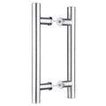 12" Stainless Steel Double Sided Push Pull Door Handle,H Shape Sliding Door Handle,Brushed,Fit for Glass Door Wooden Door - size: 12inch*1