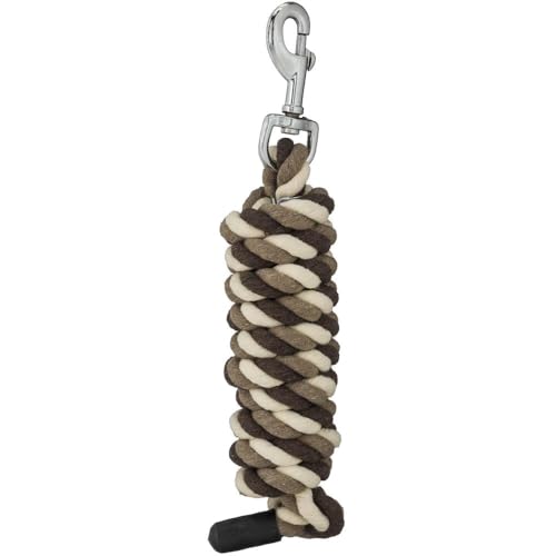 Tough 1 Cotton Leads with Bolt Snaps - color: Brown/Cream/Tan