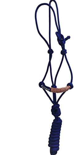 Majestic Ally Poly Braided Patriotic Nose Poly Rope Halter and 10' Matching Lead - color: Royal Blue