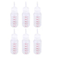 POPETPOP Pet Nursing Bottle Kit 6-Piece 50ml/1.7oz | Flexible nipples, Newborn puppies kittens and rabbits, Flexible material
