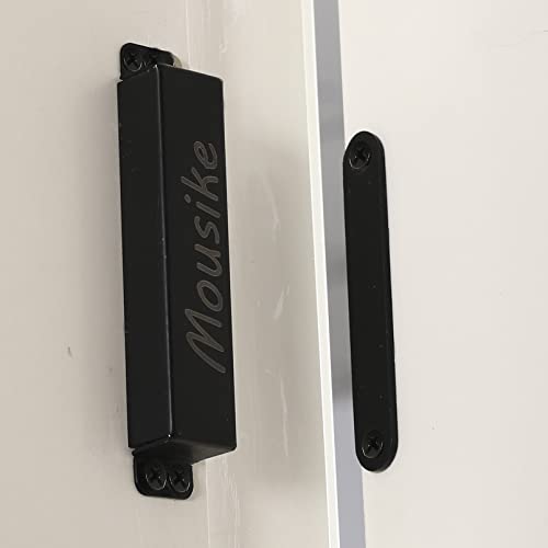 Mousike Magnetic Door Catch Heavy Duty 90lb Door Magnets with Strong Magnetic for Kitchen Cupboard Wardrobe Closet Cabinet Door Drawer Latch - color: Black, size: 2 Pack