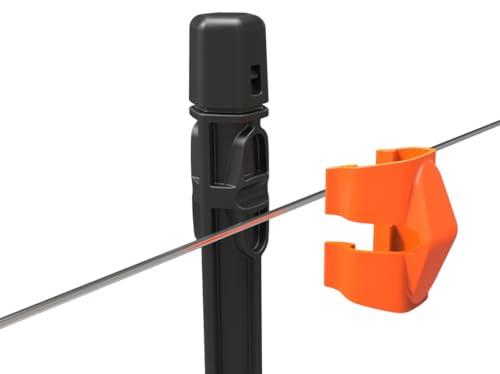 Gallagher Wire Clip Insulator for Insulated Line Posts | Snap-On Wire Insulators Only for Insulated Line Posts - style: Wire Clip Insulator