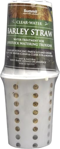 Summit 131 Clear-Water Barley Straw for Livestock Watering Troughs, Treats up to 1000-Gallons, 0.5 lbs (Pack of 6) - size: 0.5 lbs (Pack of 6)