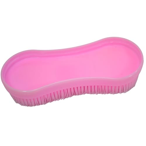 Intrepid International Magic Horse Brush, for Horse Grooming Kit w/Durable Plastic Bristles, Horse Brushes for Grooming, Light Pink