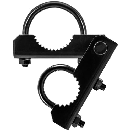 Black Commercial 180° Gate Hinge - Fits 2-3/8" Post & 1-5/8" to 1-7/8" Frame (Case of 10) - size: 2-3/8" Post - Case of 10