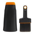 Fiskars Planting Soil Scoop & Brush Set, Dual-Sided Tool for Indoor Potting - style: Soil Scoop & Brush Set