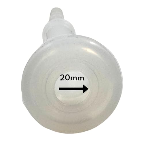 200cc Cow Milking Machine Cluster Assembly, Acrylic Teat Cup Shells, Extra Small 20mm Silicone Liners, 3-Way Milk and Pulsator Hose, Complete Milking Unit