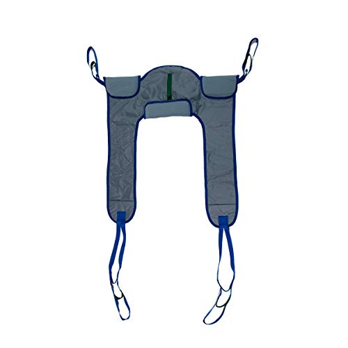 Patient Aid Toileting Sling for Hoyer Patient Lifts, Padded Hoyer Sling | 310-450 lb Capacity | Full-Body Hoist & Lower Back Support | With Lifting Straps For Toileting & Transfers - size: X-Large (Pack of 1)