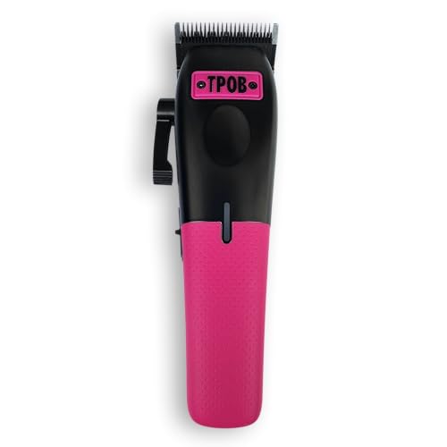TPOB Play Barber Hair Clippers for Men 7500 RPM with Rubber Grips (Black/Green/Pink) - color: Black/Green/Pink