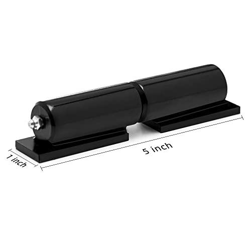 Heavy Duty Gate Hinges 5 Inches - 2 Pack Black Iron Door Hinge Barrel Style 450 Lbs Capacity for Swing Door Trailer Ramp Gate - Weld On Install - size: 5" inch