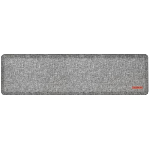 Anti Slip 7/8 inchs Anti Fatigue Kitchen Floor Mat, Ergonomic Comfort Standing Mat, Waterproof Kitchen Runner for Home, Kitchen, Office, Laundry, Garage (Light Gray, 17.3" x 60" -0.87") - size: 60"L x 17"W x 0.9"Th