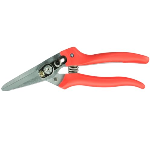 Hoof Trimming Shears, SK-5 Steel blade with Anti Fatigue Thermoplastic Rubber Handle for Hoof Care on Goats and Sheep, 32-734, Red