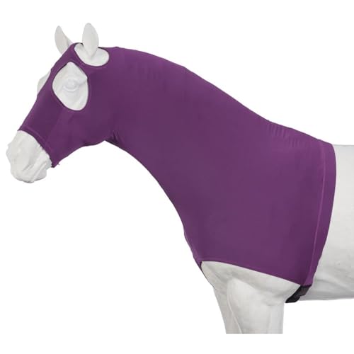Tough 1 Spandex Mane Stay Hood - color: Purple, size: Medium
