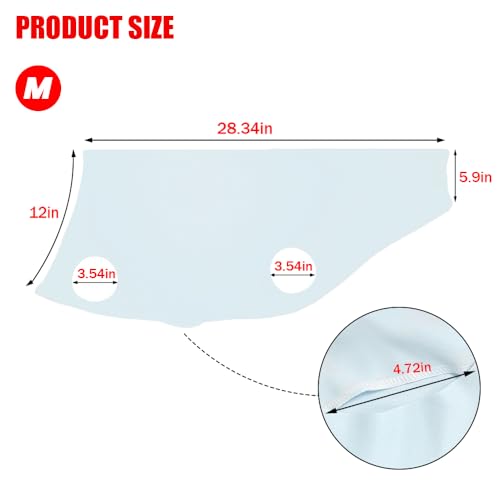 Spandex Goat Tube for Show Goats - Show Livestock Supplies: Goat Covers & Blankets (Light Grayish Blue, Medium) - color: light grayish blue, size: Medium