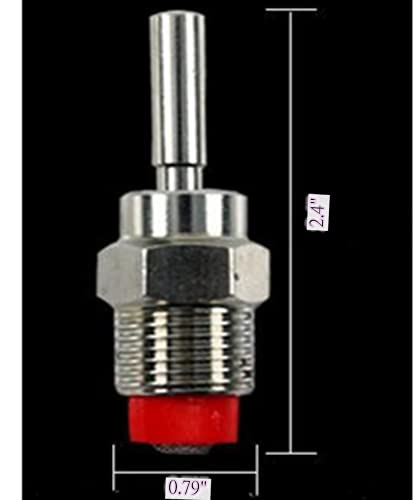 Pig Nipple Drinker Waterer,Stainless Steel,5 pcs | Thread Design,Red Cap,Long Rod,For Sows & Piglets